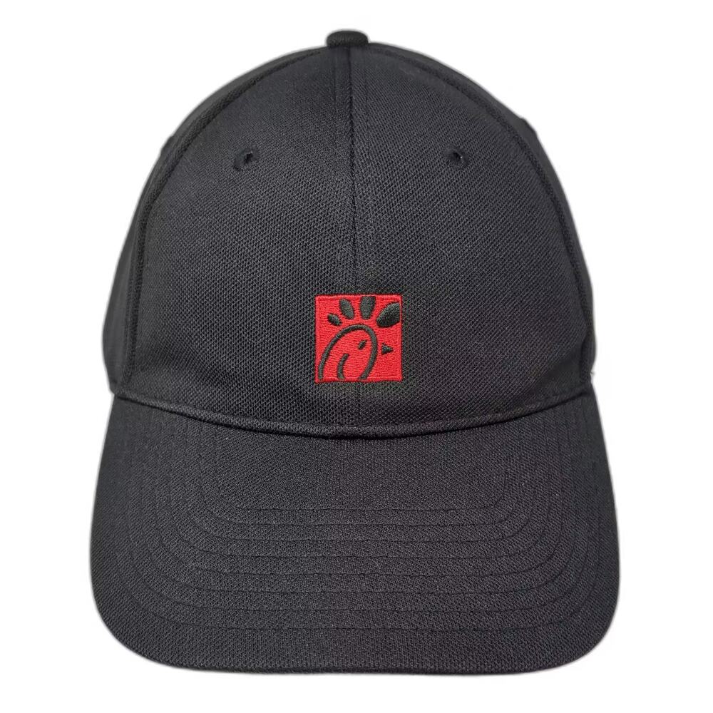 Oobe Chick-fil-A Baseball Cap Black Hat OS Performance Adjustable Embroidered